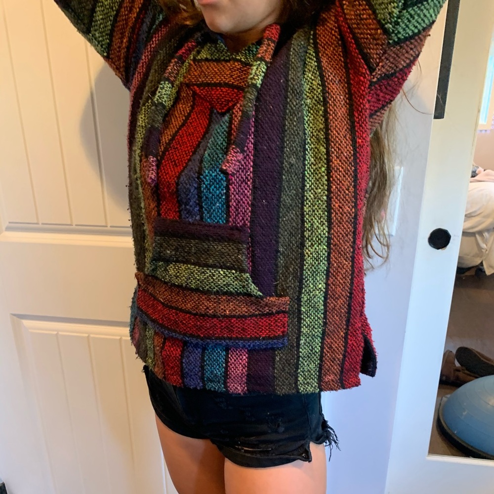Colorful poncho